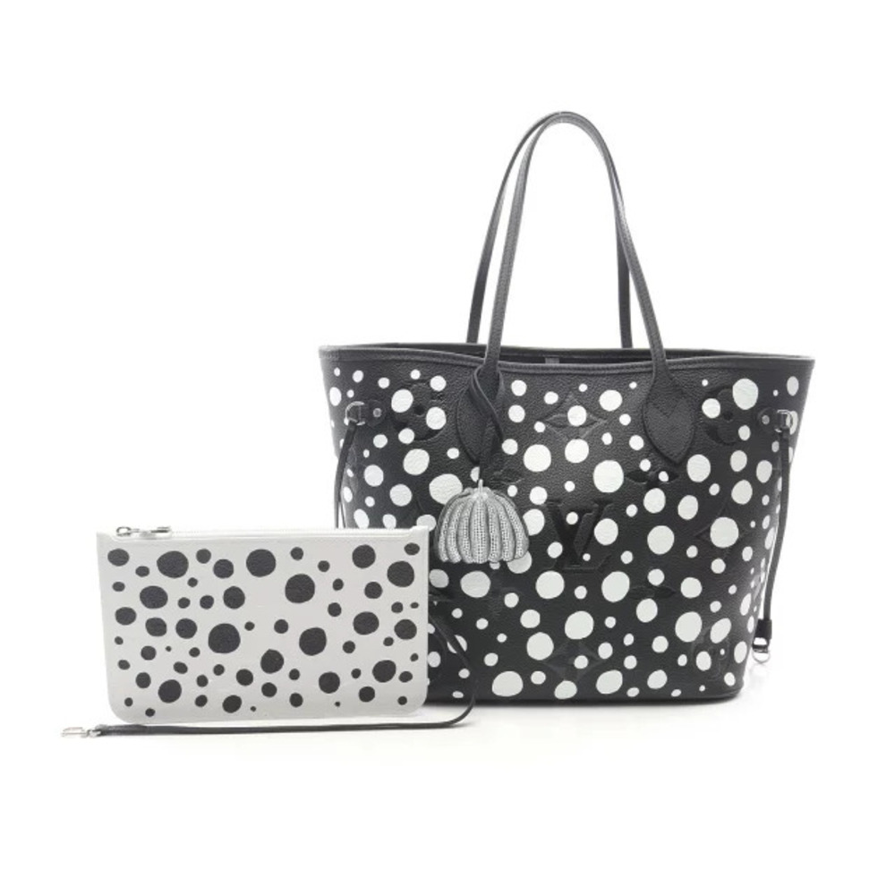 Louis Vuitton yayoi kusama Neverfull Monogram Empreinte Infinity Dot Tote Bag